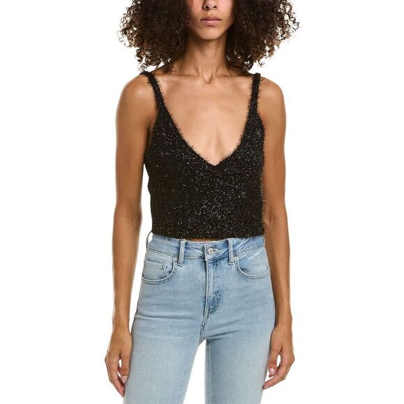 Nicholas Womens  2Pc Maia Tinsel Cardigan Set, Black - Picture 3 of 5